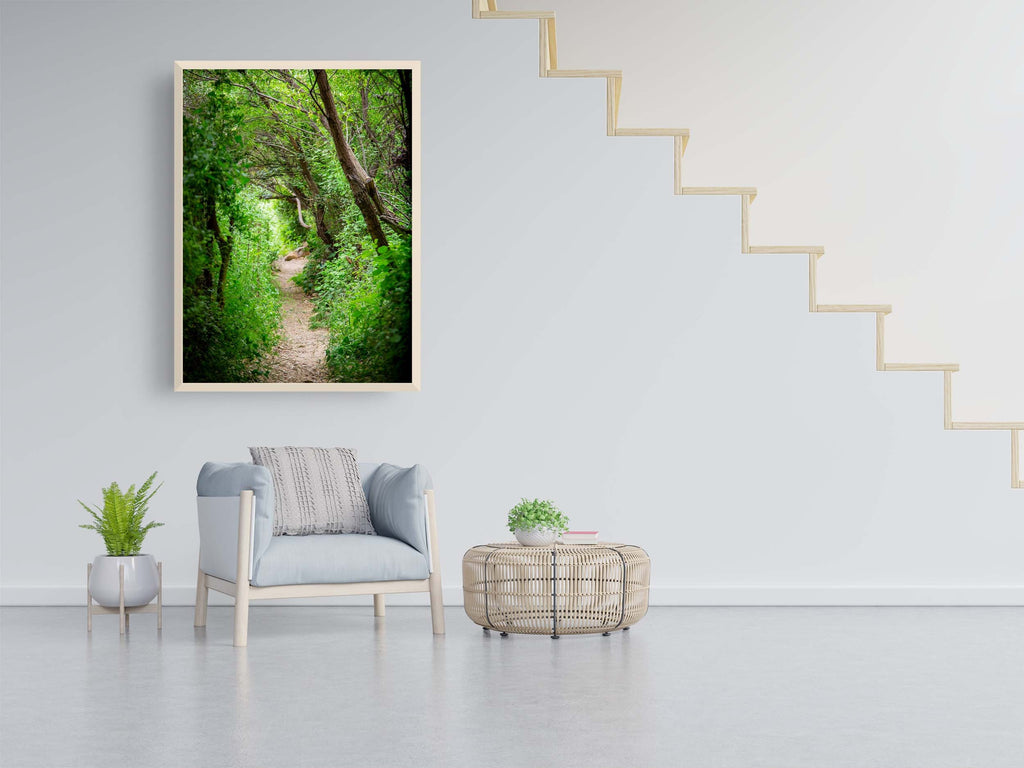 Galilee Landscape Print: Holy Land Israeli Green Nature Path, Galilee
