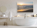 Holy Land Israeli Seascape — Beach and Waves At Sunset