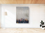 Jewish Kotel Wall Art Abstract Painting — People Praying at the Western Wall (Kosel)