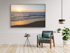 Holy Land Israeli Seascape — Beach and Waves At Sunset