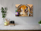 Jerusalem Old City Pedestrian Cardo Street with Artistic Galleries and Orthodox Man