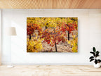 Israeli Autumn Vineyard — Red and Yellow Vineyard Leaves — Holy Land Seven Species