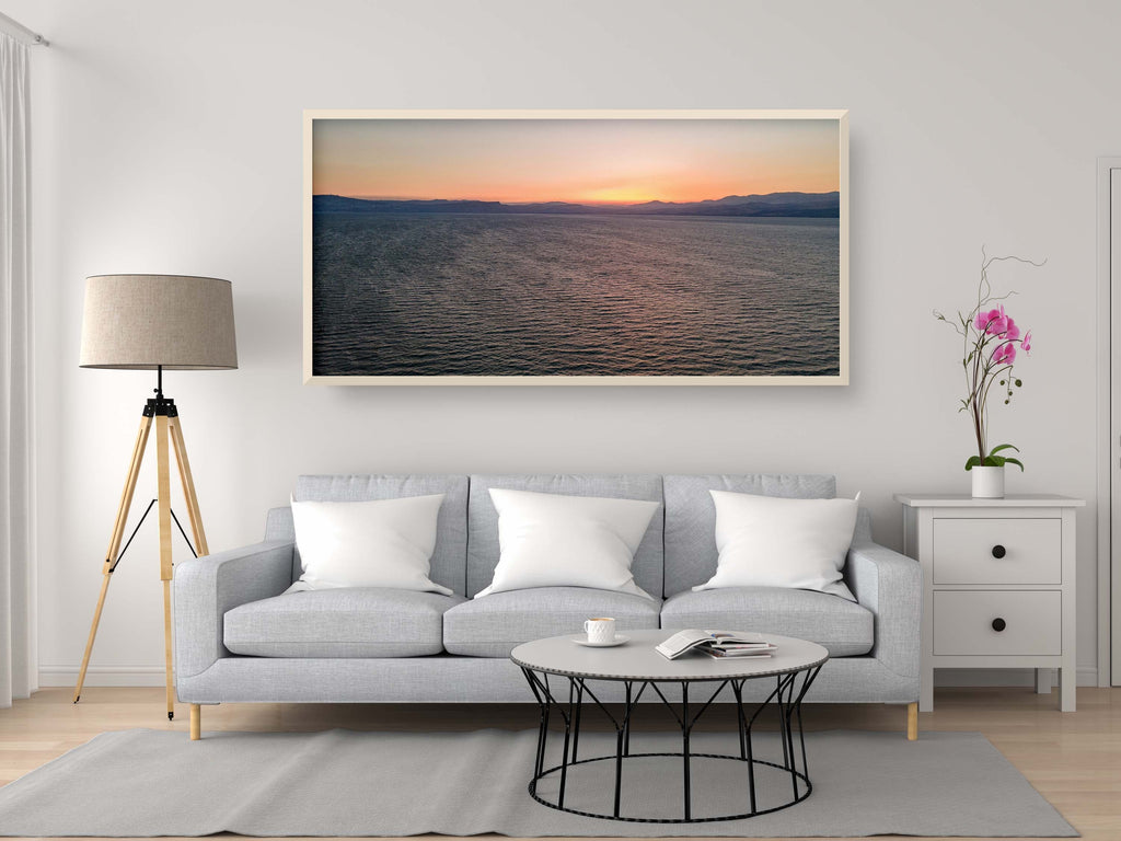 Panoramic Israeli Holy Land Kinneret Sea of Galilee — Tiberias Lake Sunset