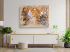 Jerusalem Old City Pedestrian Cardo Street Painting — Jewish Quarter Artistic Galleries