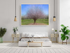 Holy Land Almond Tree Impressionist Painting — Israeli Almond Blossom