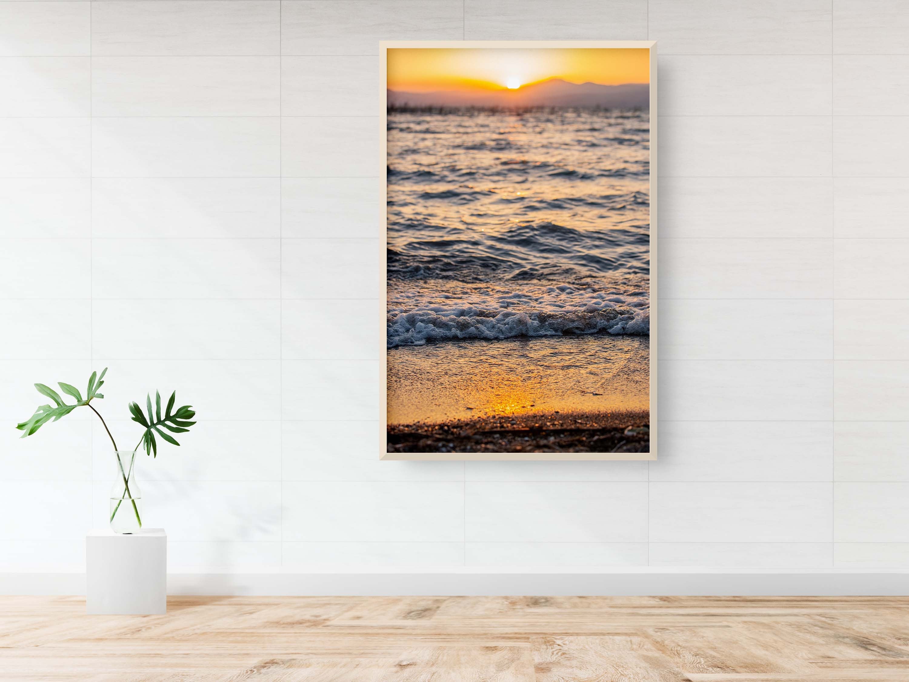 Israeli Holy Land Sea of Galilee Beach Sunset — Kinneret Tiberias Lake