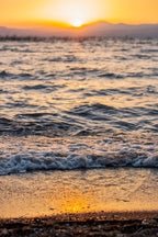 Israeli Holy Land Sea of Galilee Beach Sunset — Kinneret Tiberias Lake