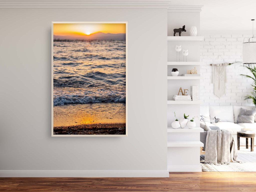 Israeli Holy Land Sea of Galilee Beach Sunset — Kinneret Tiberias Lake
