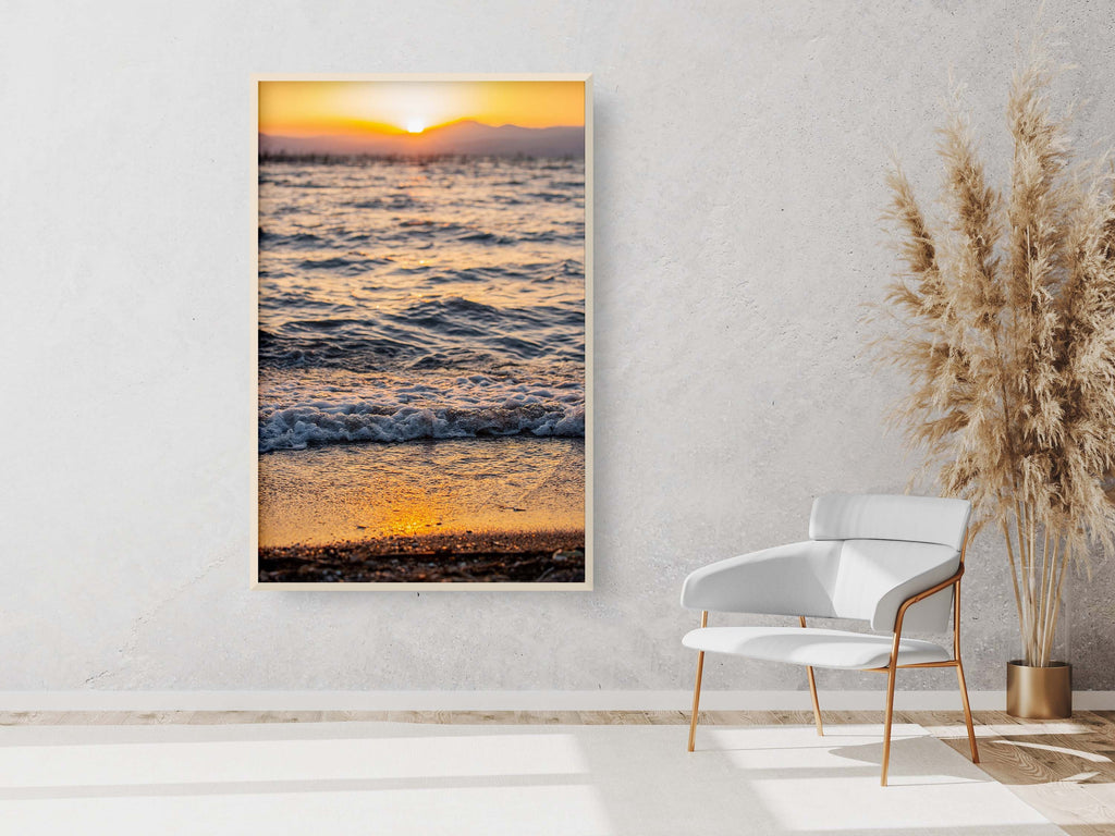 Israeli Holy Land Sea of Galilee Beach Sunset — Kinneret Tiberias Lake