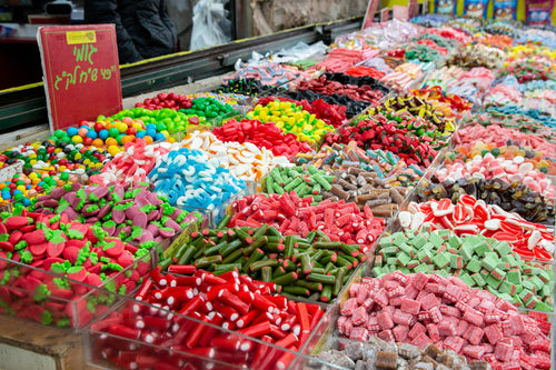 Colorful Candies at the Jerusalem Market Mahane Yehuda — Colorful Kitchen Israel