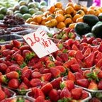 Holy Land Strawberries at the Jerusalem Market Mahane Yehuda — Colorful Kitchen Israel