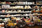 Holy Land Olives and Cheeses Shop at the Jerusalem Market Machane Yehuda — Kitchen