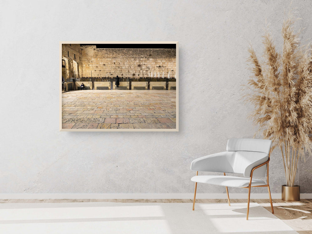 Jerusalem Kotel Western Wall by night with Jewish Orthodox