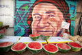 Jerusalem Food Market Red Watermelons Print: Machane Yehuda Kitchen