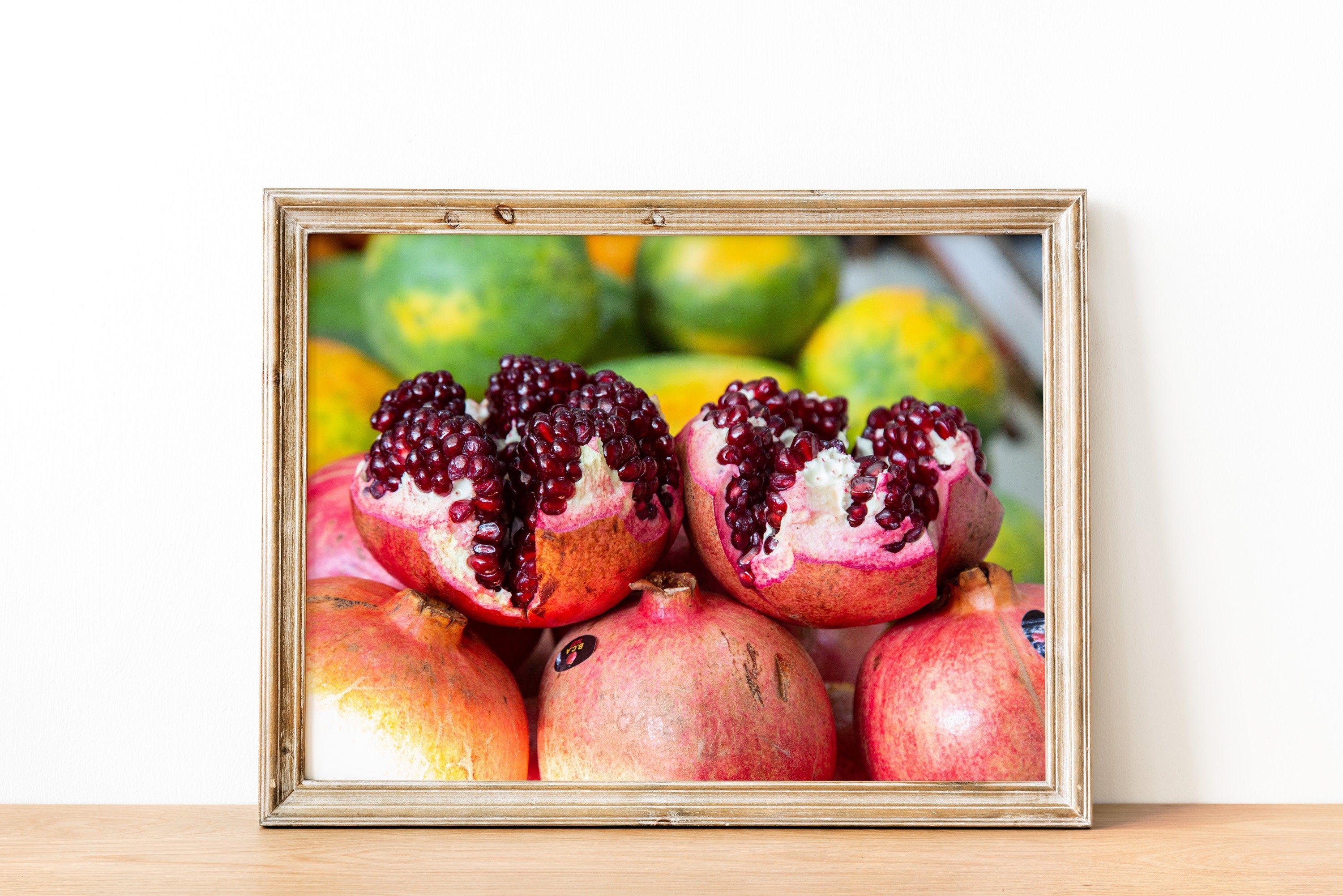 Holy Land Red Pomegranates Rimonim at the Jerusalem Market Mahane Yehuda — Kitchen