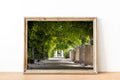 Jerusalem Green Trees Pedestrian Street with Ivy and Bell - Holy Land Liberty Bell Park