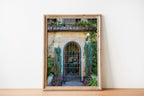 Jerusalem Holy City Garden Green Door, Arch and Flowers — Yamin Moshe Neighborhood