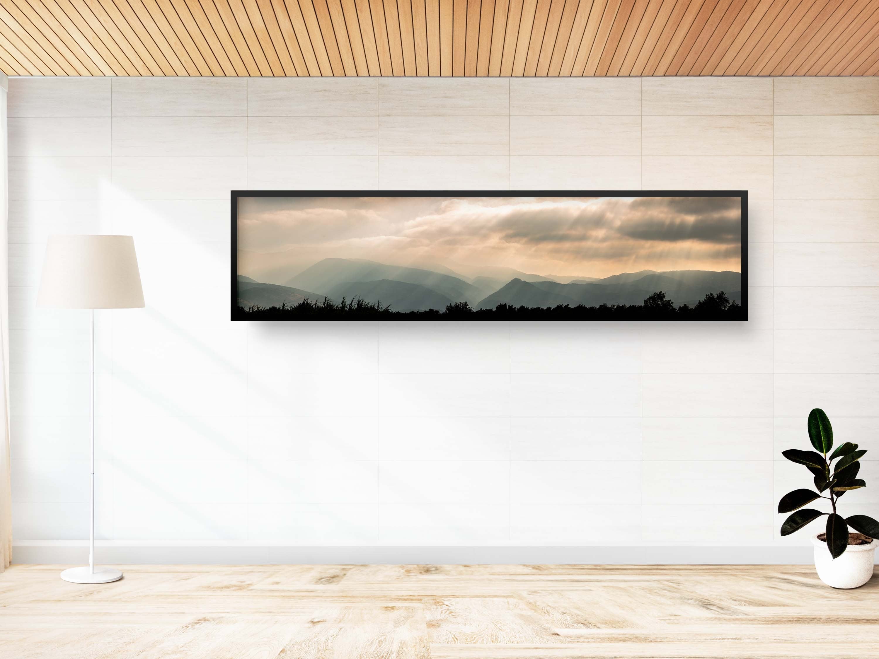 Panoramic Holy Land Mountains Sunrise Landscape Photography - Israeli Galilee Mountains
