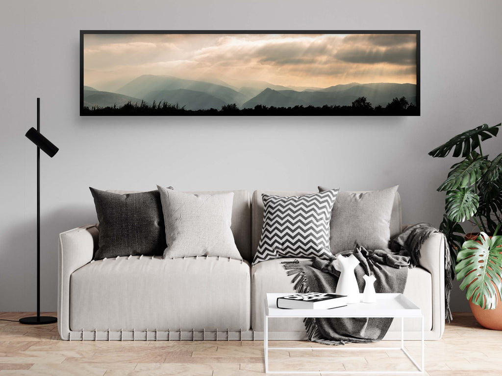 Panoramic Holy Land Mountains Sunrise Landscape Photography - Israeli Galilee Mountains