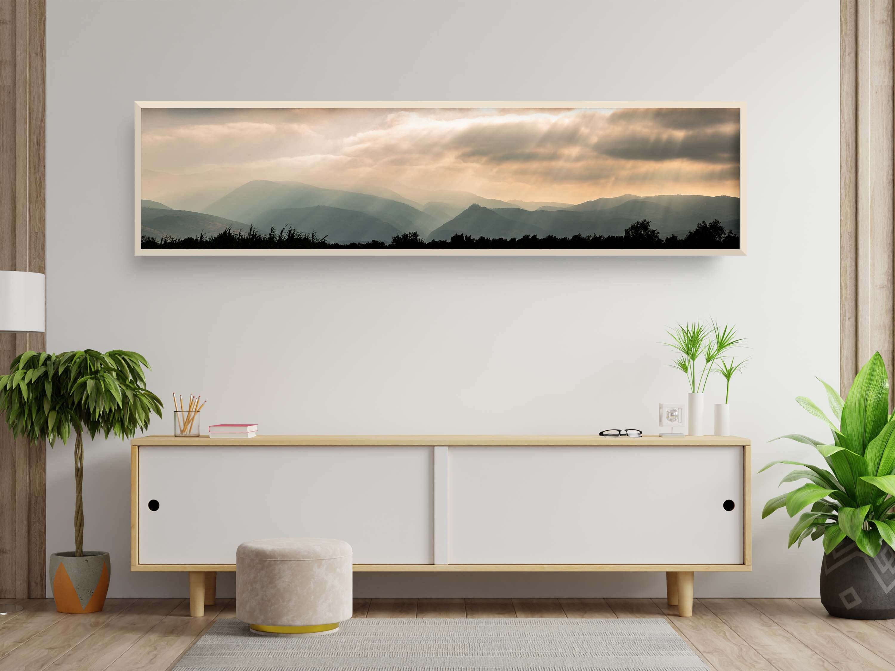 Panoramic Holy Land Mountains Sunrise Landscape Photography - Israeli Galilee Mountains