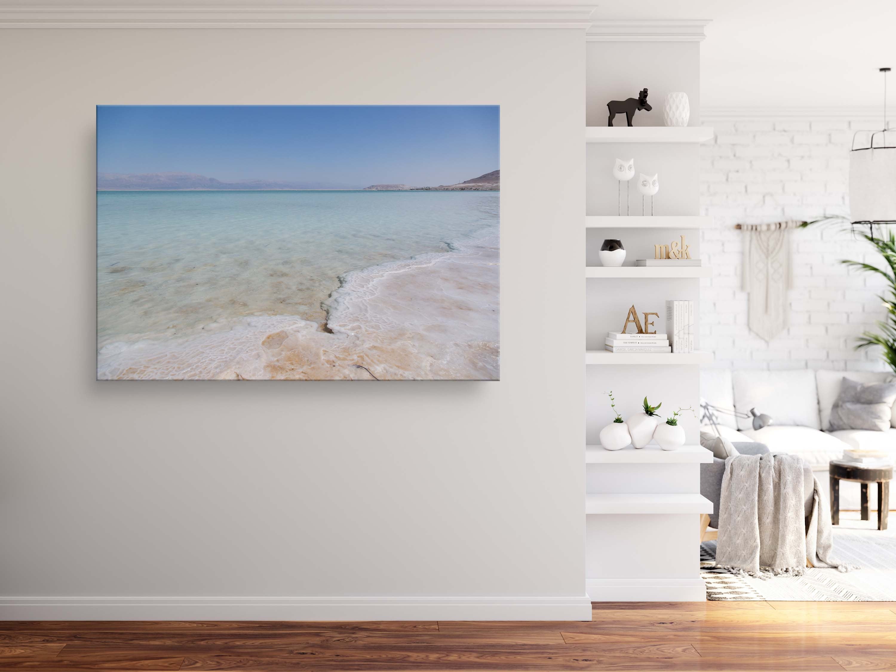 Israeli Seascape — Israeli Blue Beach Dead Sea with Salt Sea Minerals