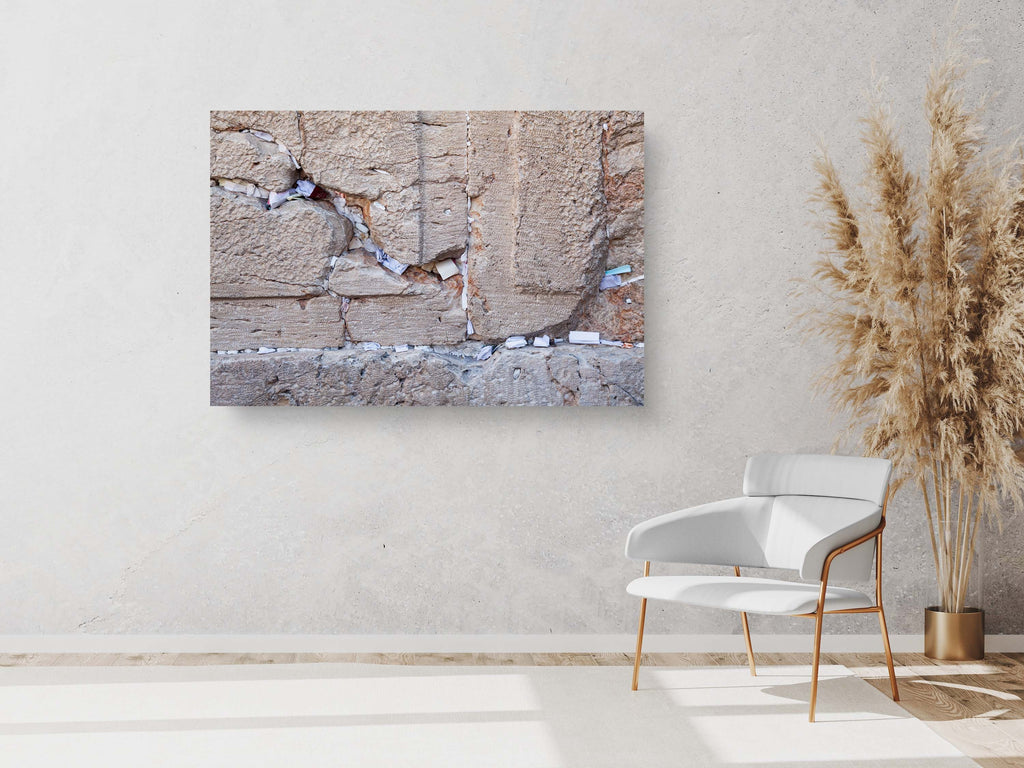 A piece of the Kotel Western Wall with Praying Notes - Jerusalem, Israel Holy Land