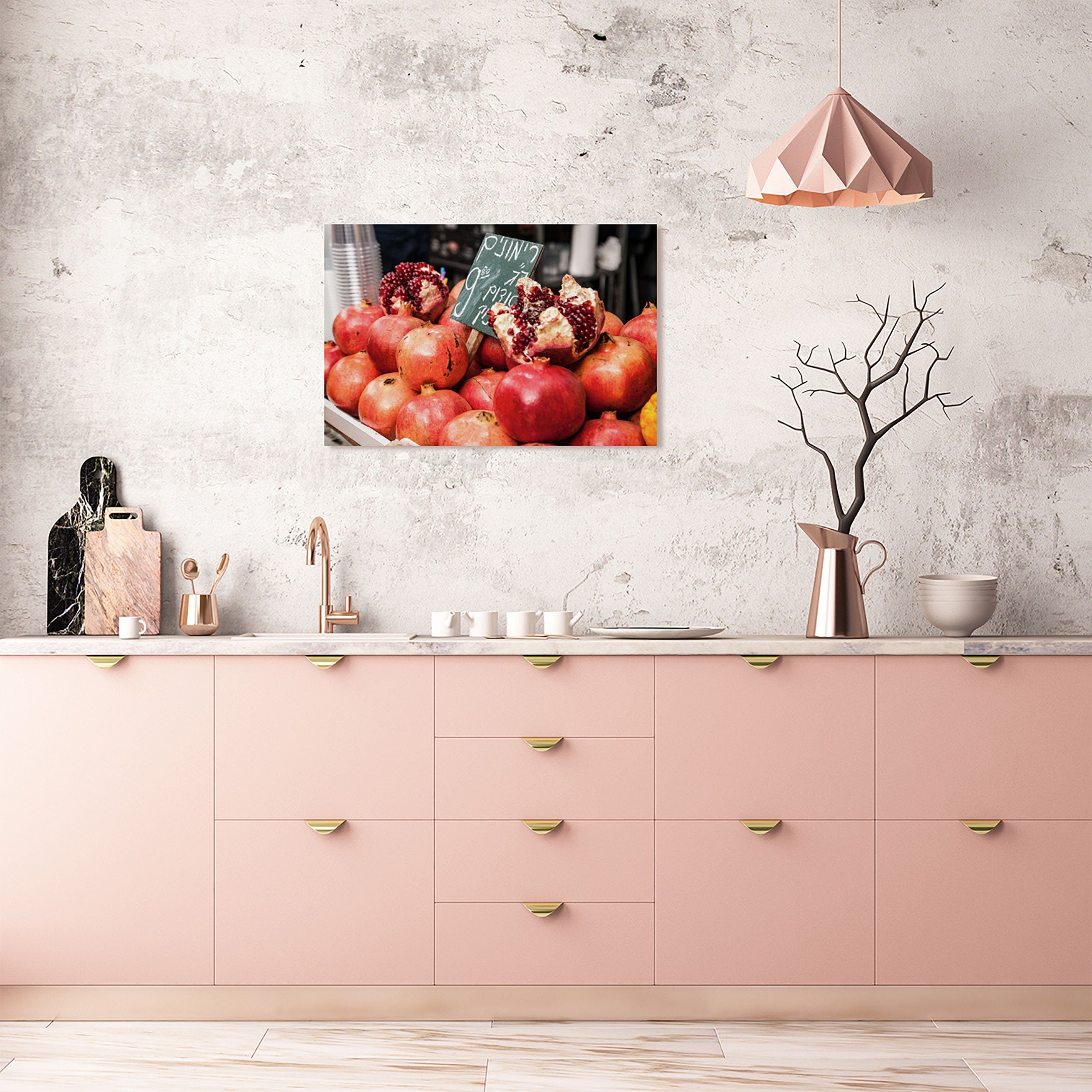 Red Sweet Pomegranates Rimonim at the Jerusalem Market Mahane Yehuda — Kitchen Red