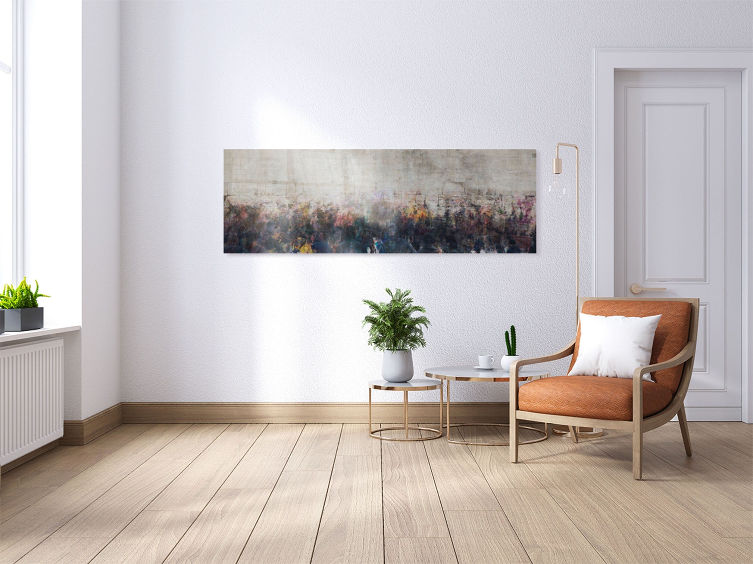 Panoramic Kotel Wall Art Painting Print - Jewish Prayers at the Western Wall - Kosel