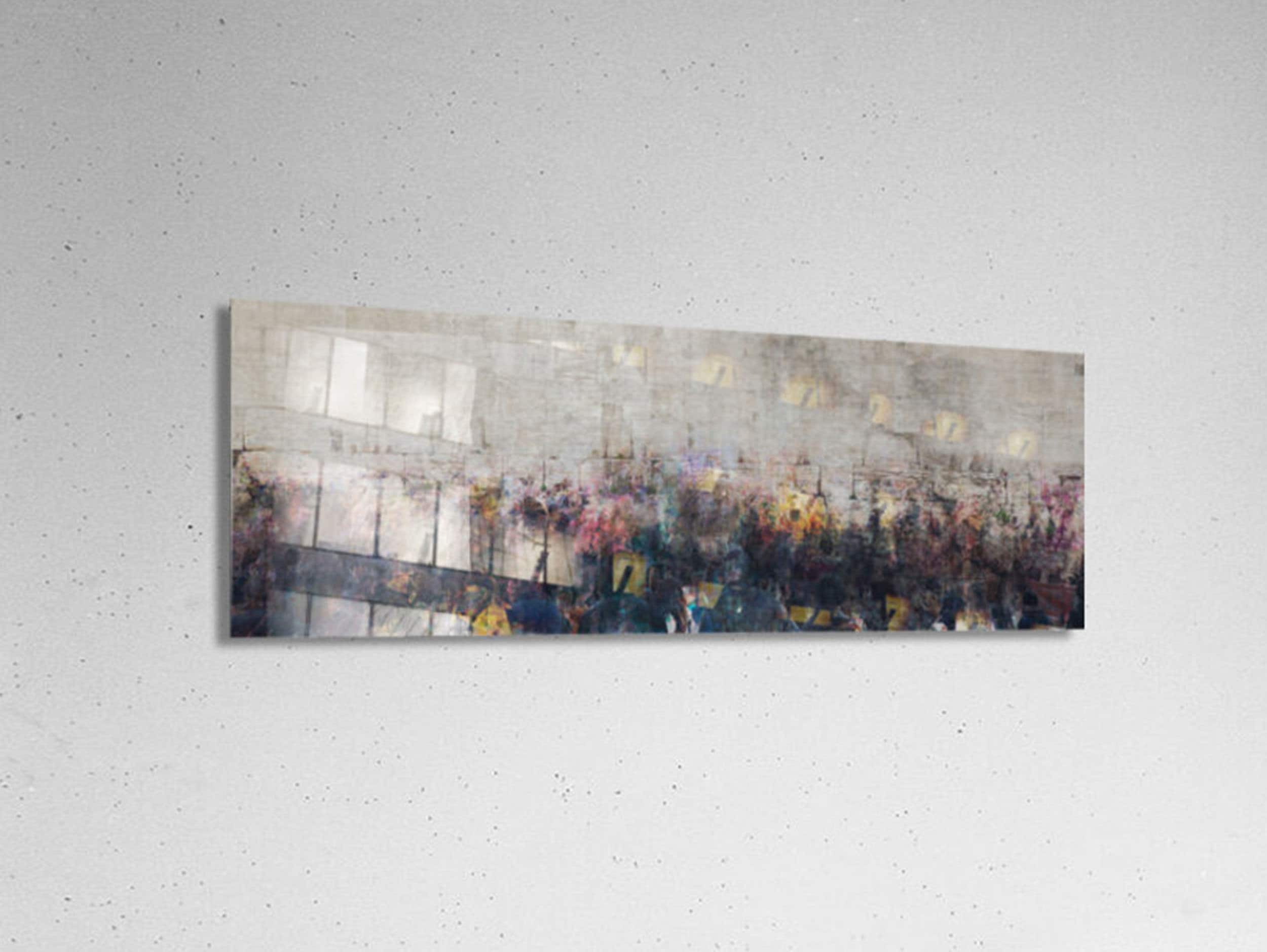 Panoramic Kotel Wall Art Painting Print - Jewish Prayers at the Western Wall - Kosel