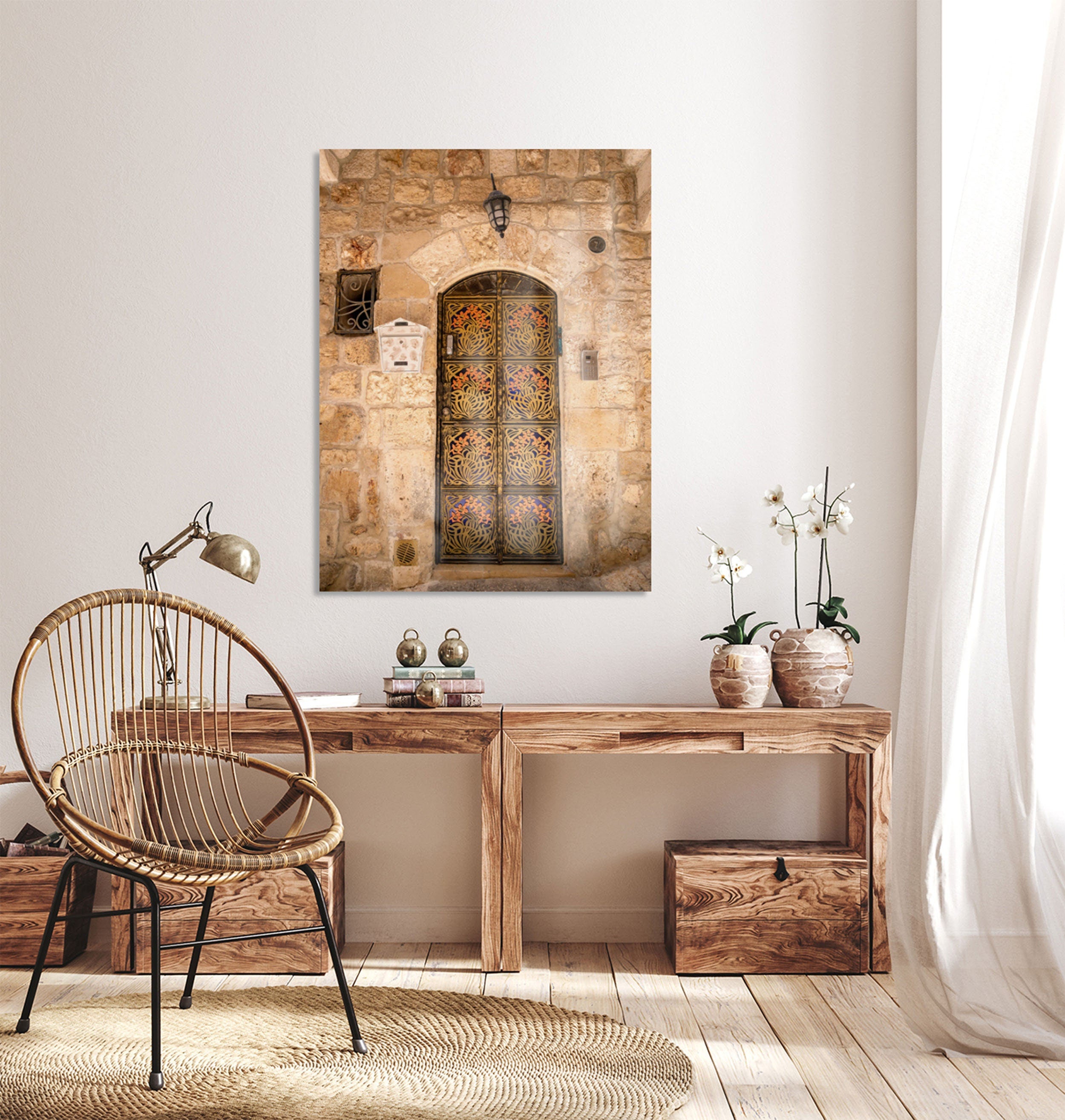 Jerusalem Old City Gold Door and Stones — Photography