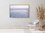 Colorful Dead Sea Israeli Holy Land Sunset with White Salt Sea Minerals and Silhouette