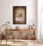 Holy Land Jerusalem Old City Painting — Jewish Quarter Olive Tree and Arch