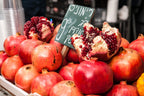 Red Sweet Pomegranates Rimonim at the Jerusalem Market Mahane Yehuda — Kitchen Red
