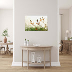 Israel Holy Land Orange and Green Blubine Flowers
