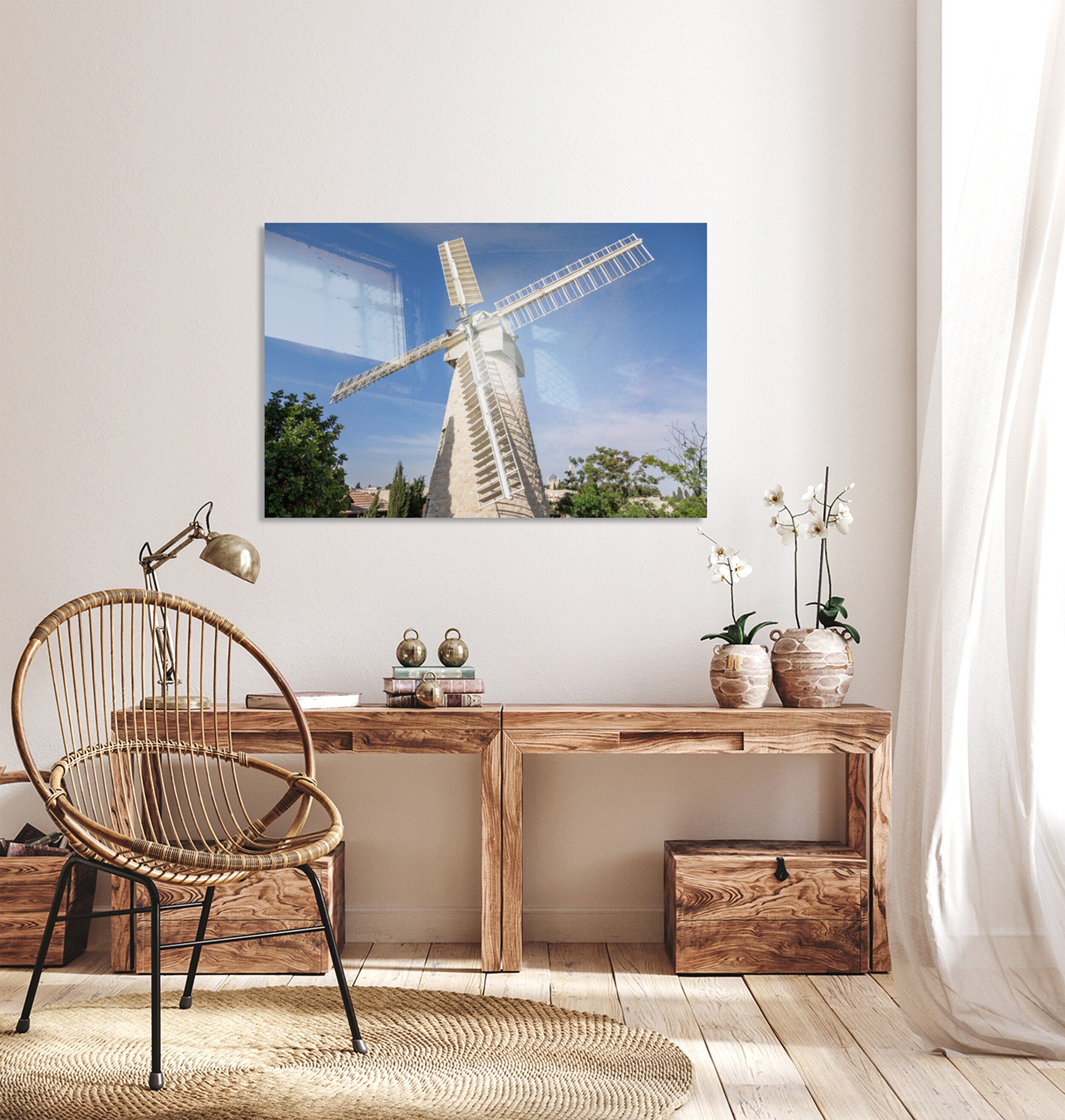 Jerusalem Windmill — Yamin Moshe Neighborhood Holy City