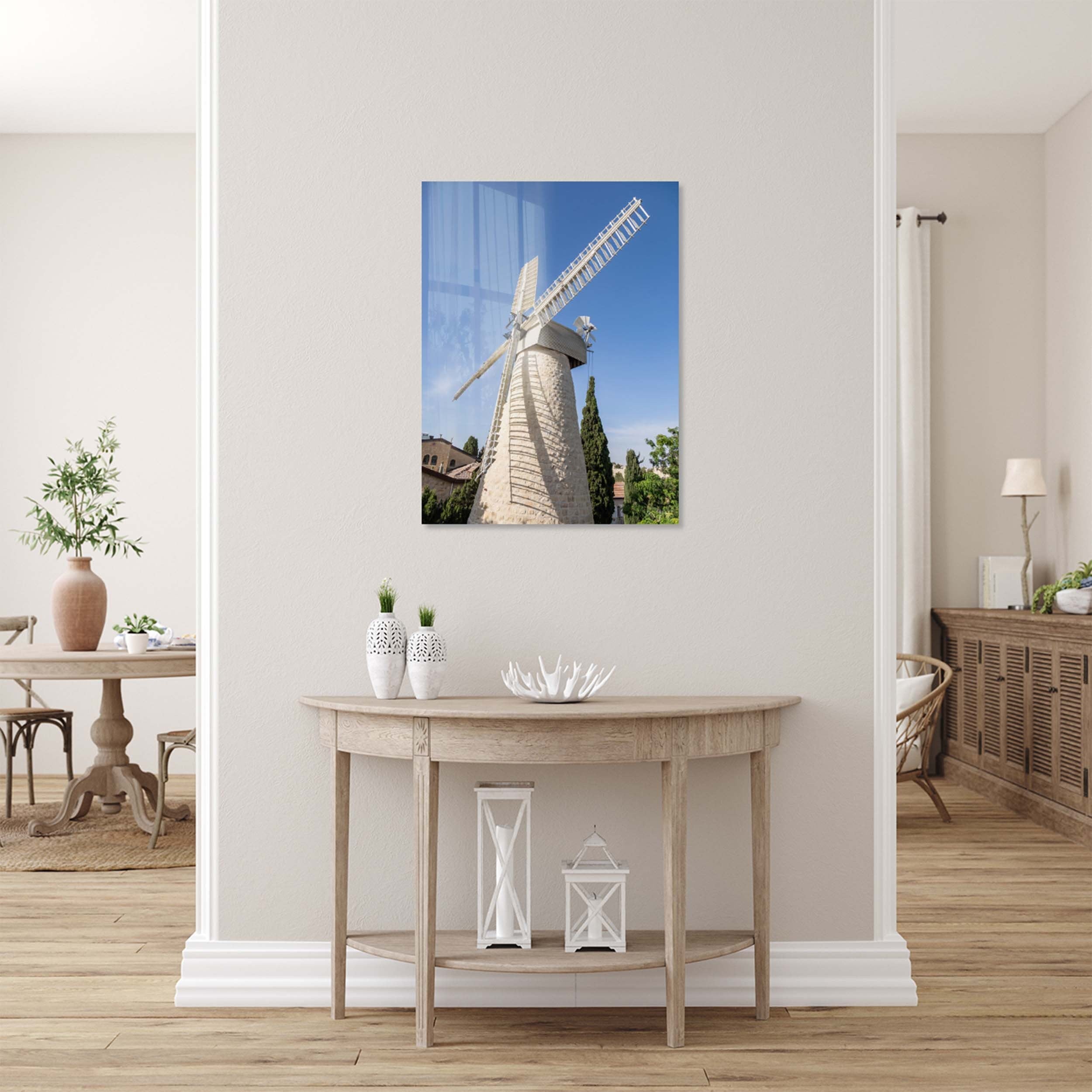 Jerusalem White Windmill at Yamin Moshe