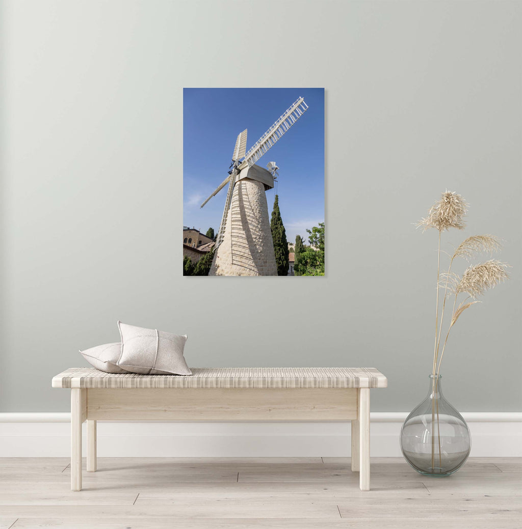 Jerusalem White Windmill at Yamin Moshe