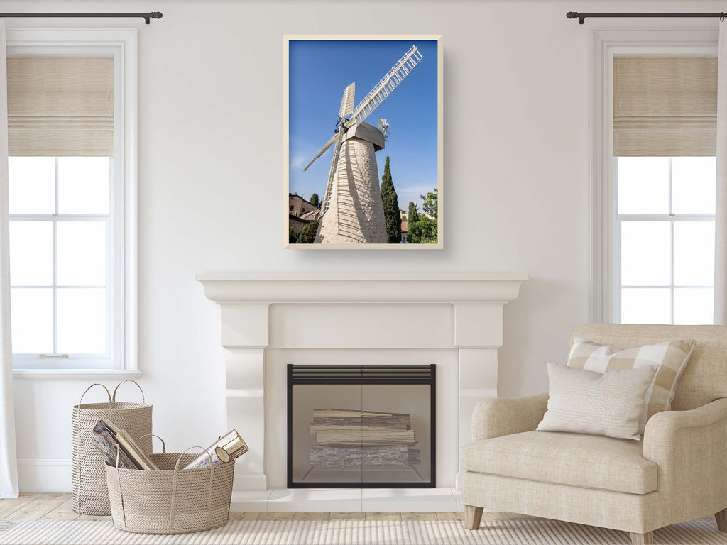 Jerusalem White Windmill at Yamin Moshe