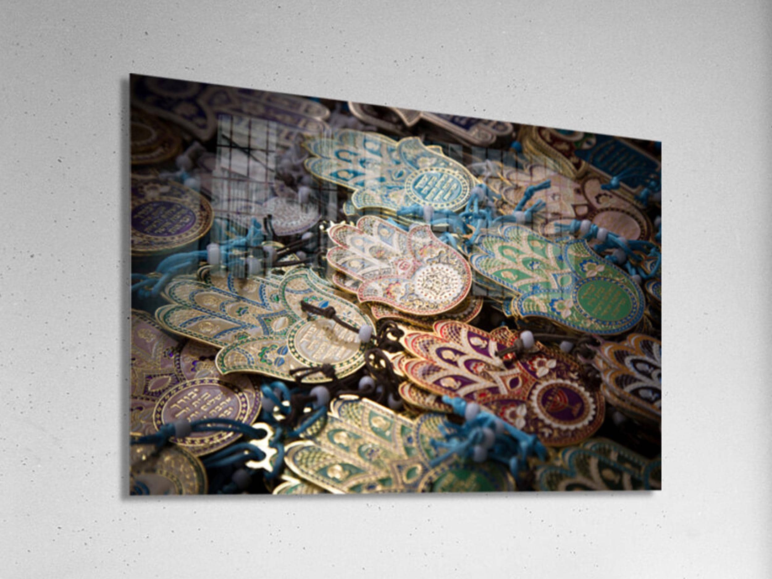 Colorful Israeli Hamsa Hands — Judaica Wall Art Israel Photography
