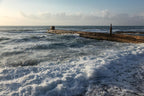 Tel Aviv Old Sea Port — Israeli Holy Land Seascape Waves Photography