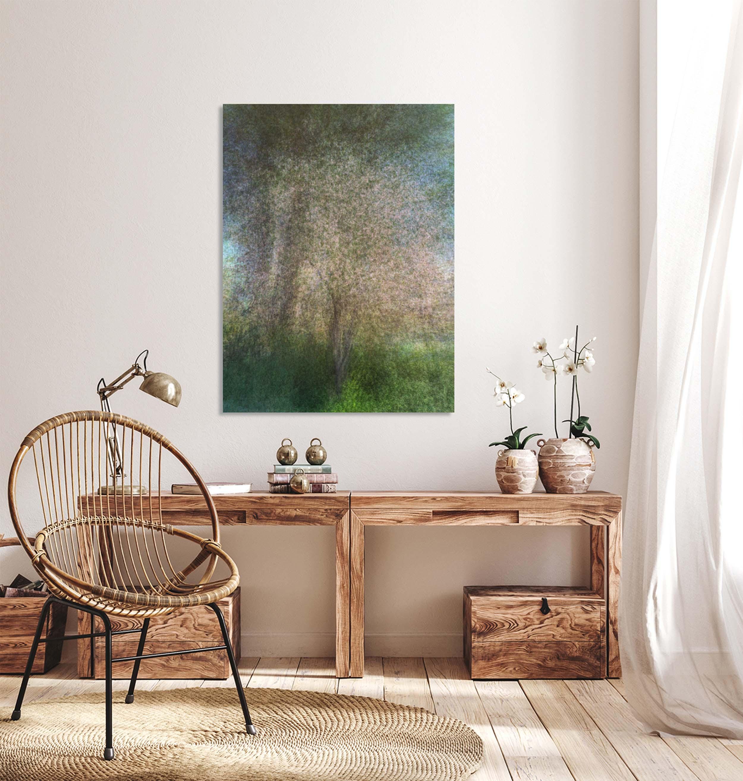 Holy Land Almond Tree Impressionist Painting — Jerusalem Almond Blossom