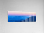 Panoramic Holy Land Blue Mountains and Pink Sky Landscape Photography — Israeli Galilee Mountains