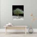 The Green Olive Tree Impressionist Painting by Night - National Tree of the Holy Land Israel - 7 Species of Israel