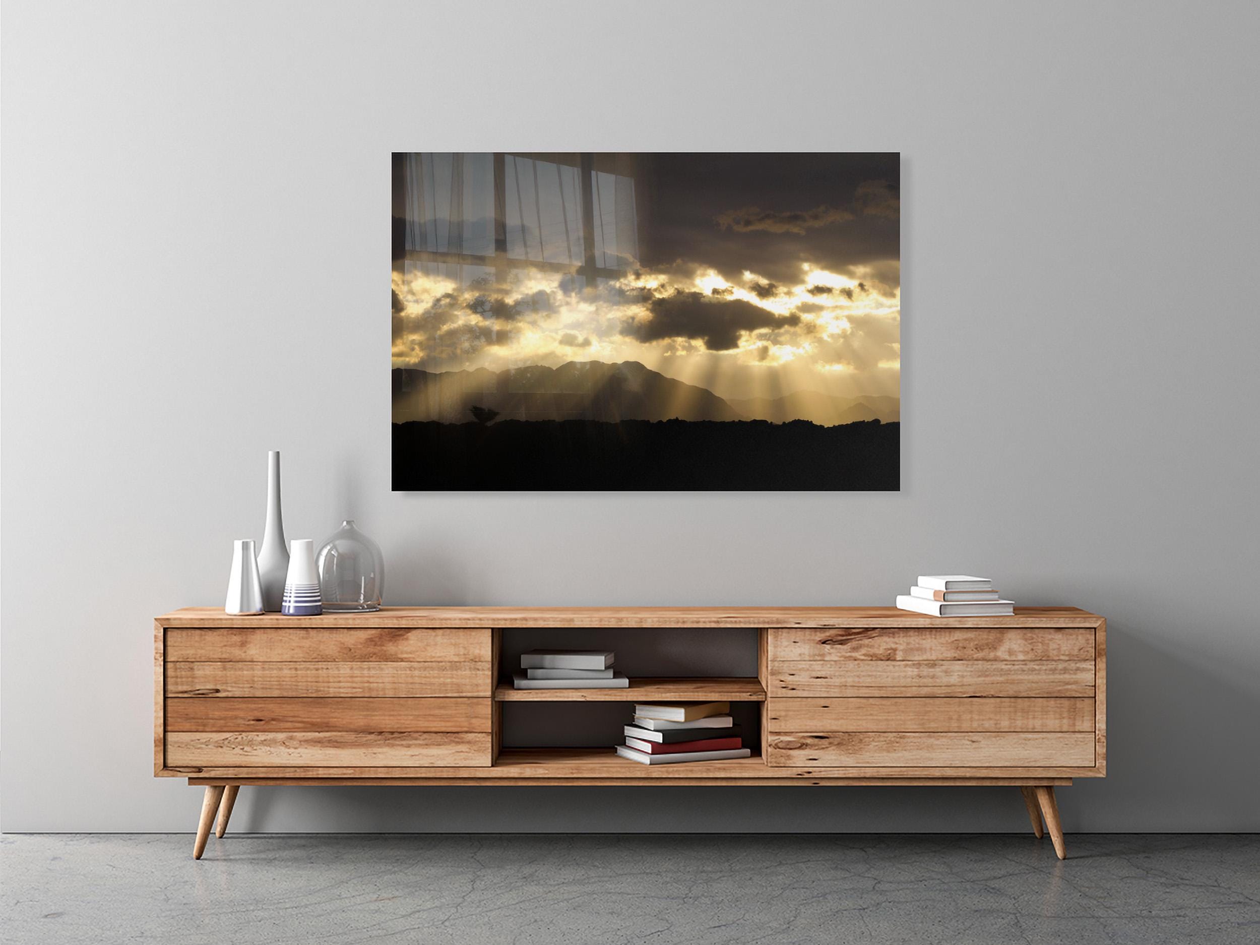 Dramatic Sky and Israeli Holy Land Desert Mountains Sunrise Landscape