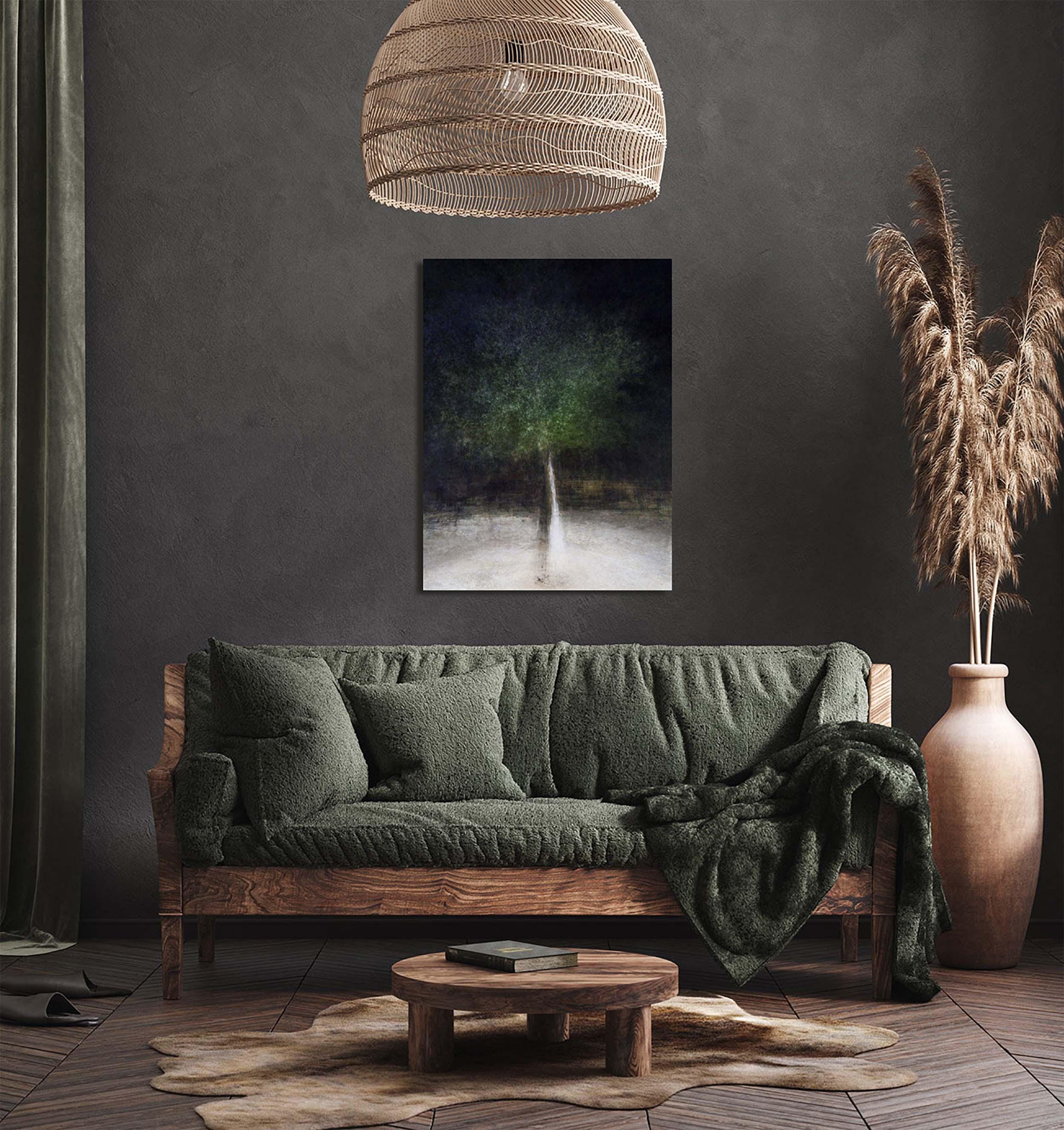 Holy Land Israeli Oak Tree Impressionist Painting by Night — The Bride & Groom