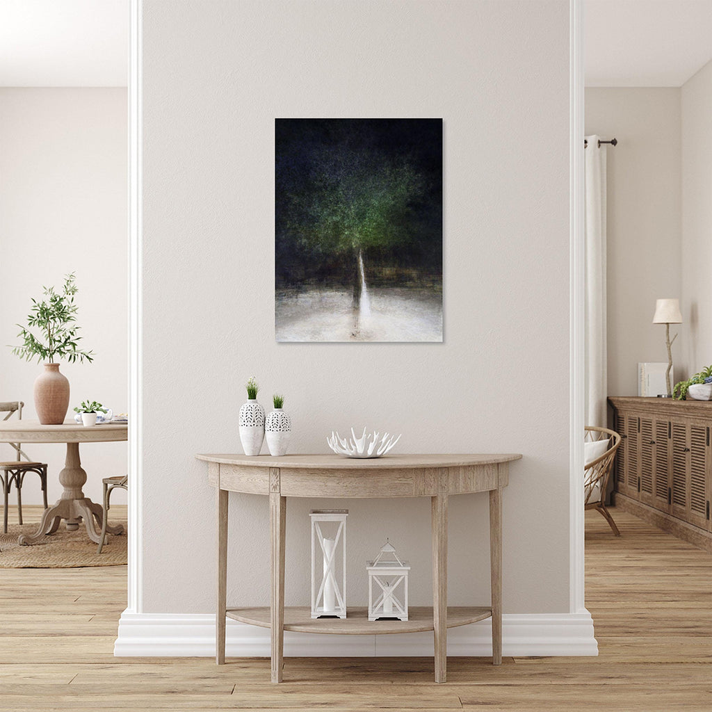 Holy Land Israeli Oak Tree Impressionist Painting by Night — The Bride & Groom