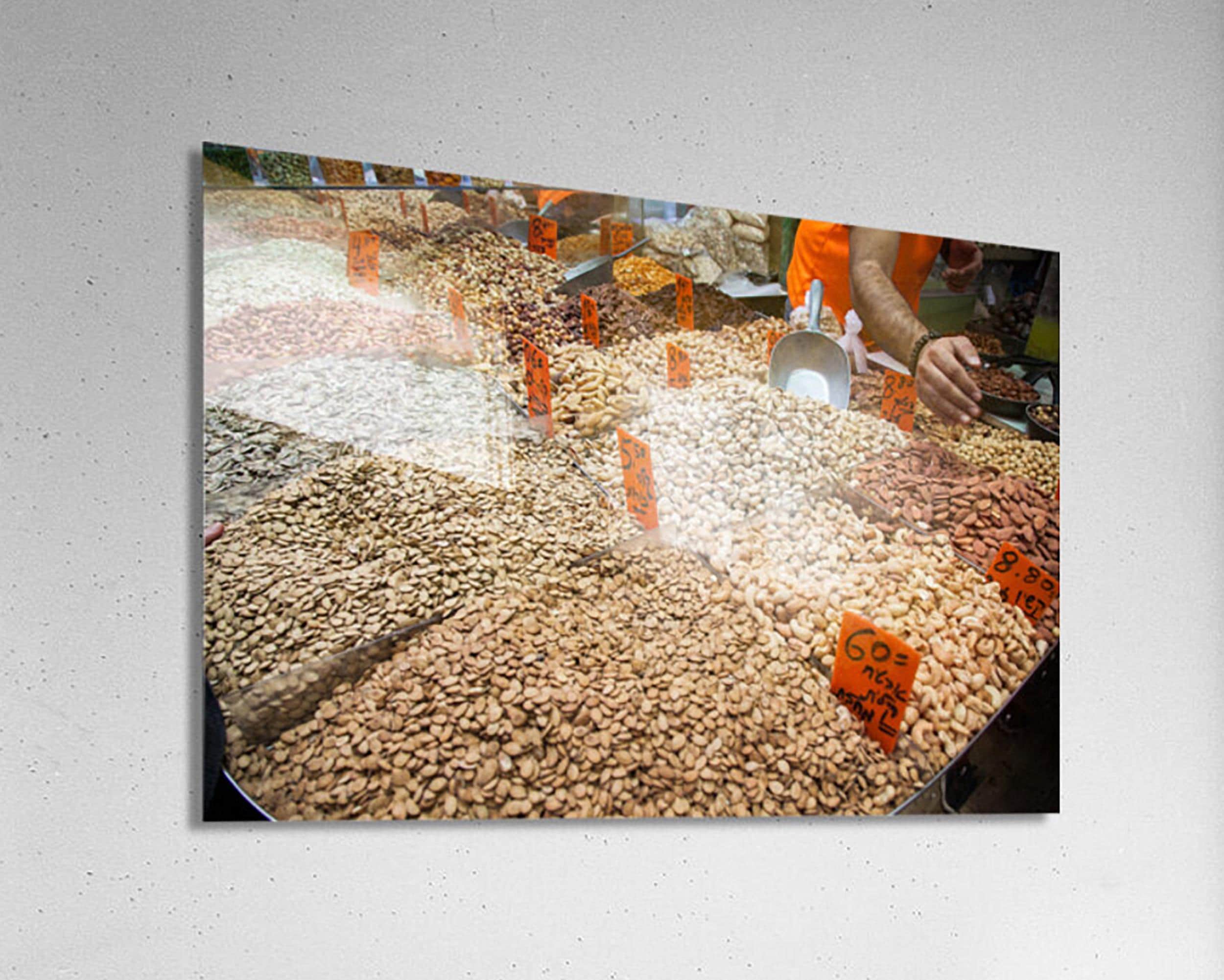 Nuts Almonds Pistachio & Cashew at the Jerusalem Market Mahane Yehuda — Colorful Kitchen