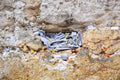 Kotel Wall Art Print: Nested Prayer Paper Notes In a Western Wall Stone