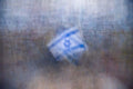 Israeli Flags Impressionist Painting — Israel Between Heaven and Earth