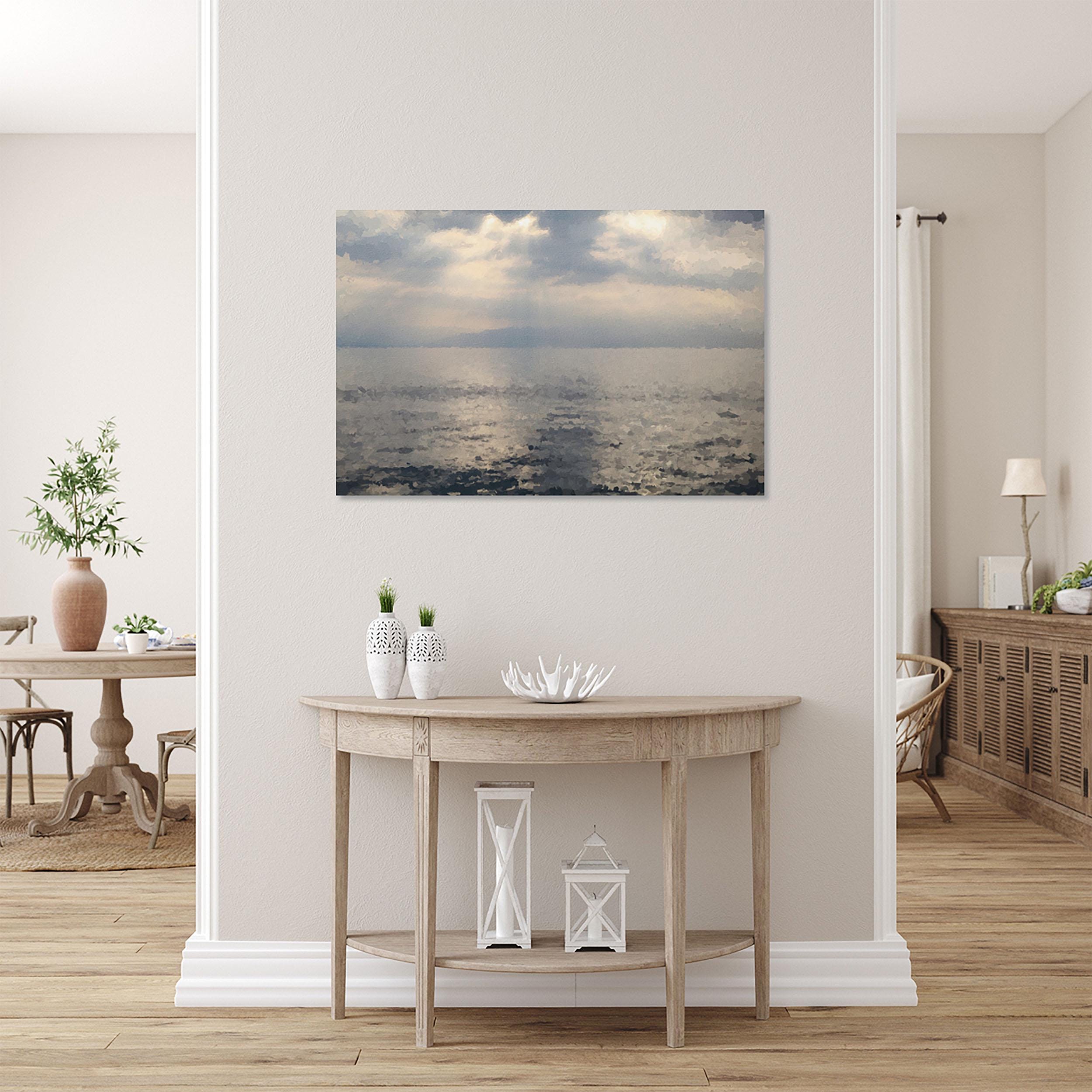 Holy Sea of Galilee Sunrise Painting — Israeli Holy Land Kinneret Tiberias Lake